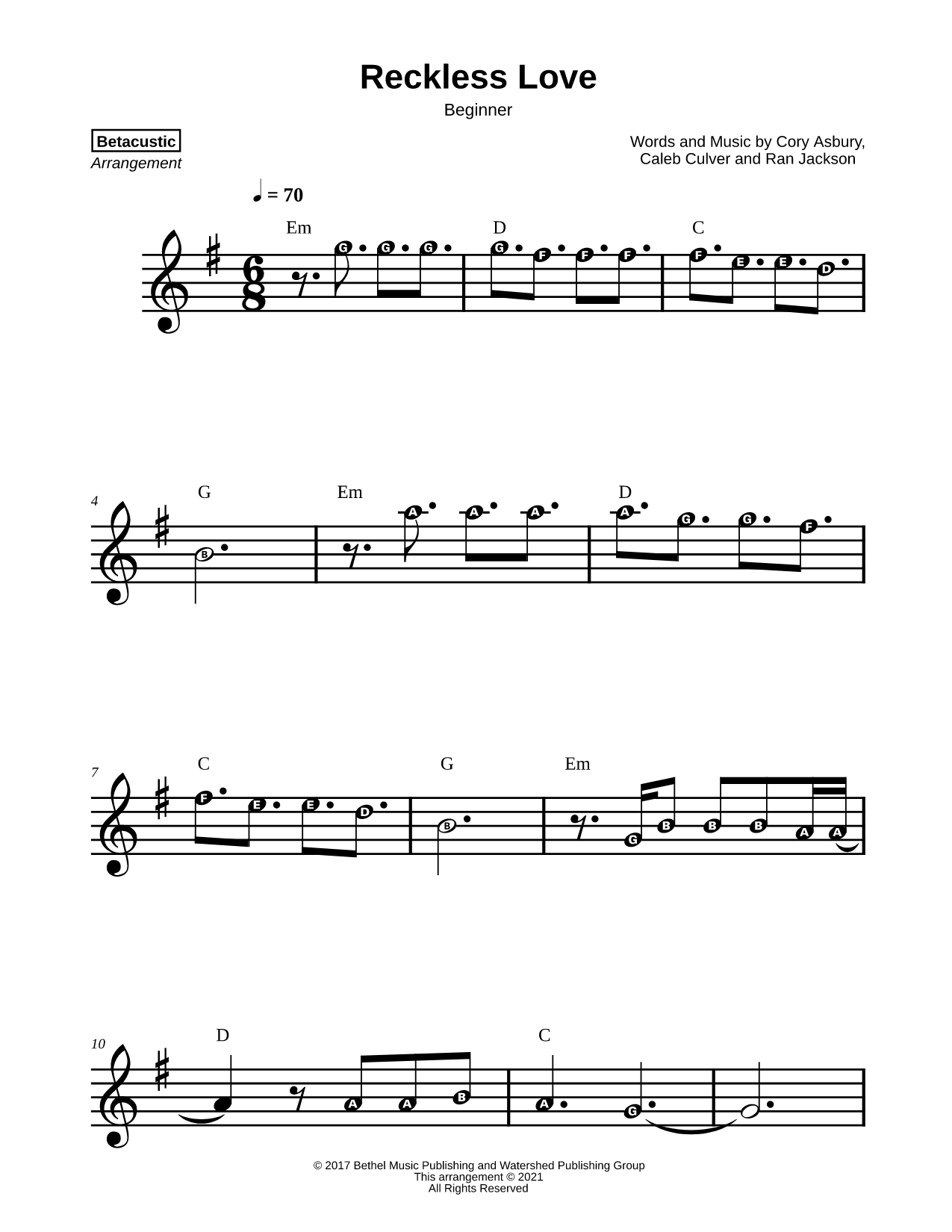 Reckless Love [beginner]