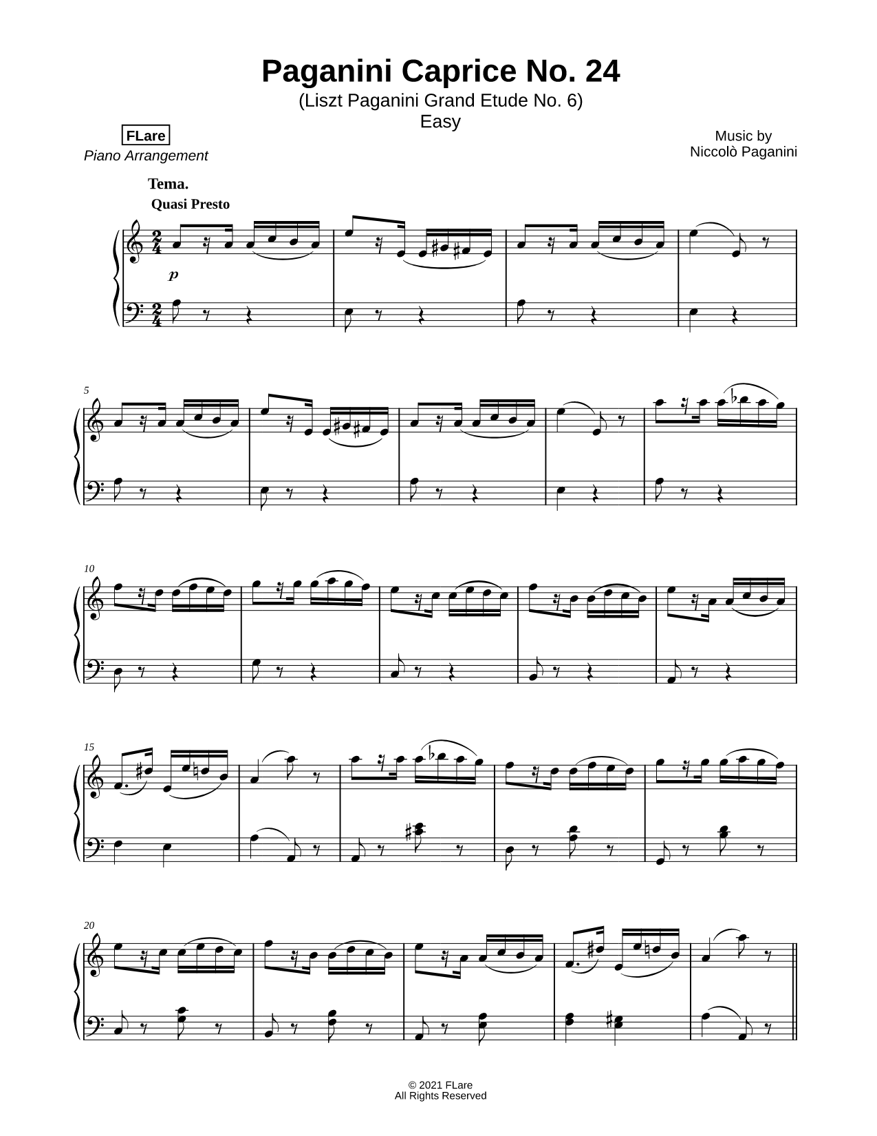 Caprice No. 24 [easy]