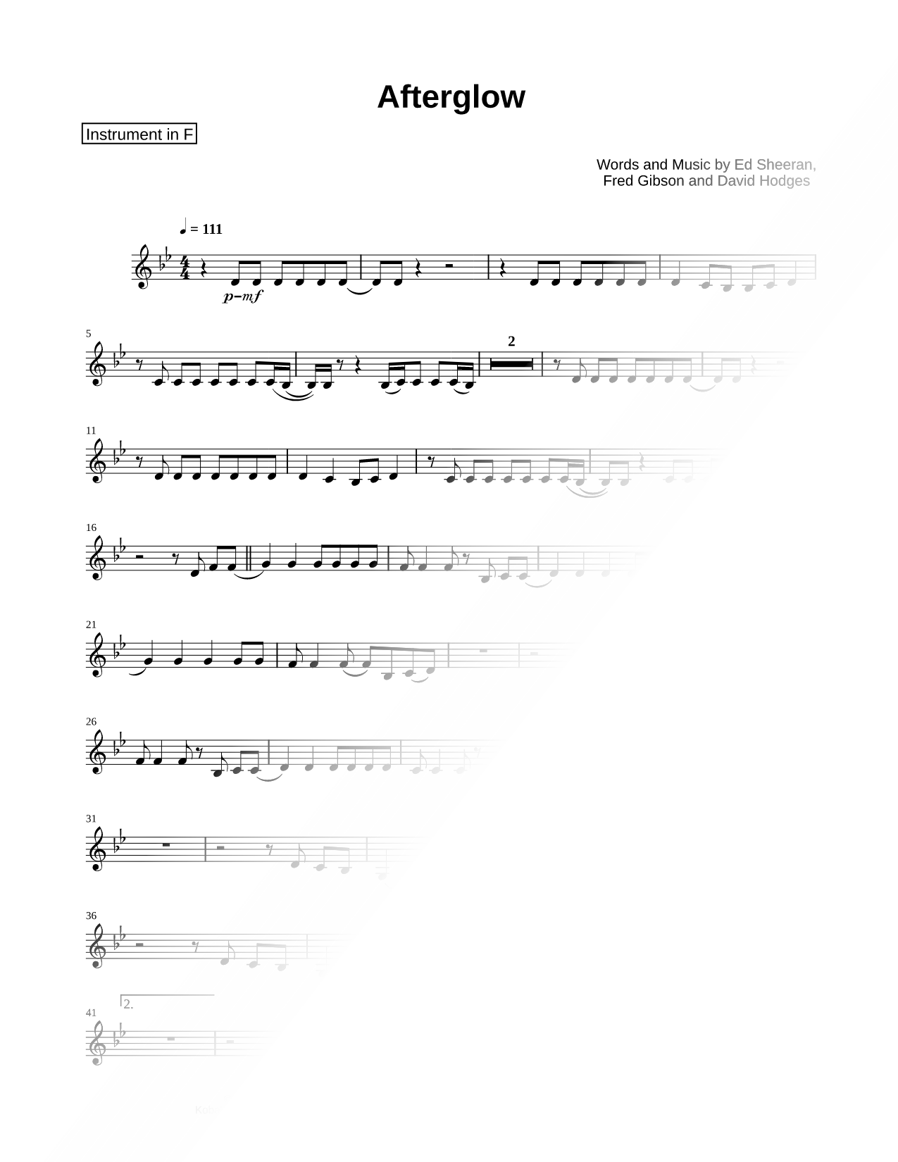 Afterglow - F Instrument