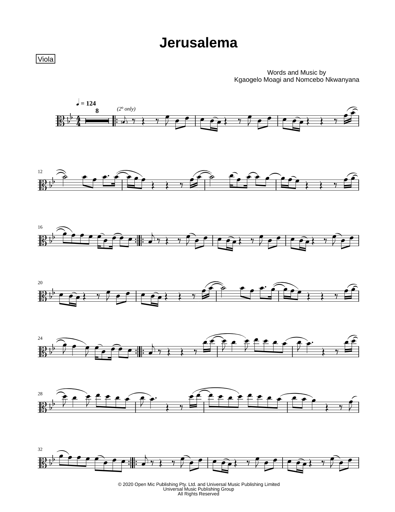 Jerusalema - Viola