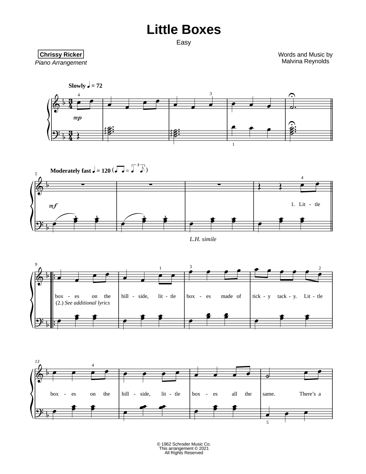 Little Boxes [easy]