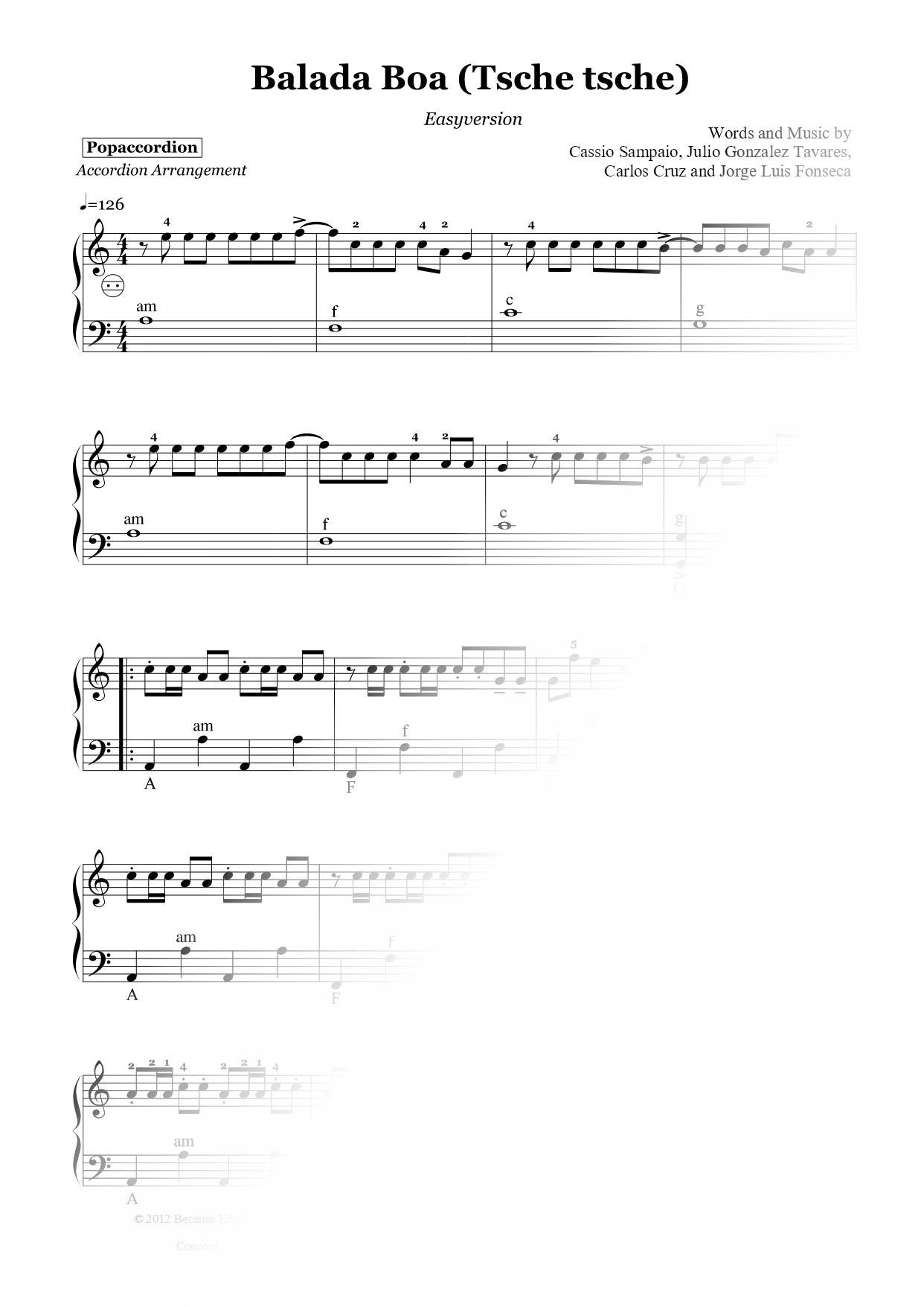 Balada Boa [easy]