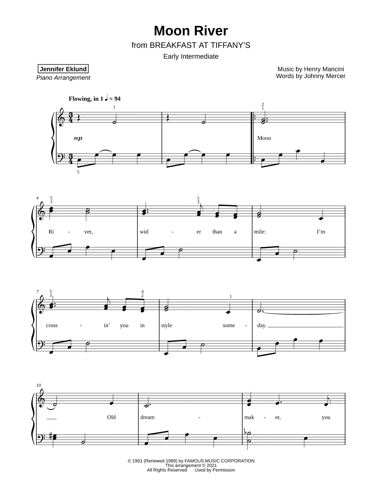 Moon River [early intermediate]