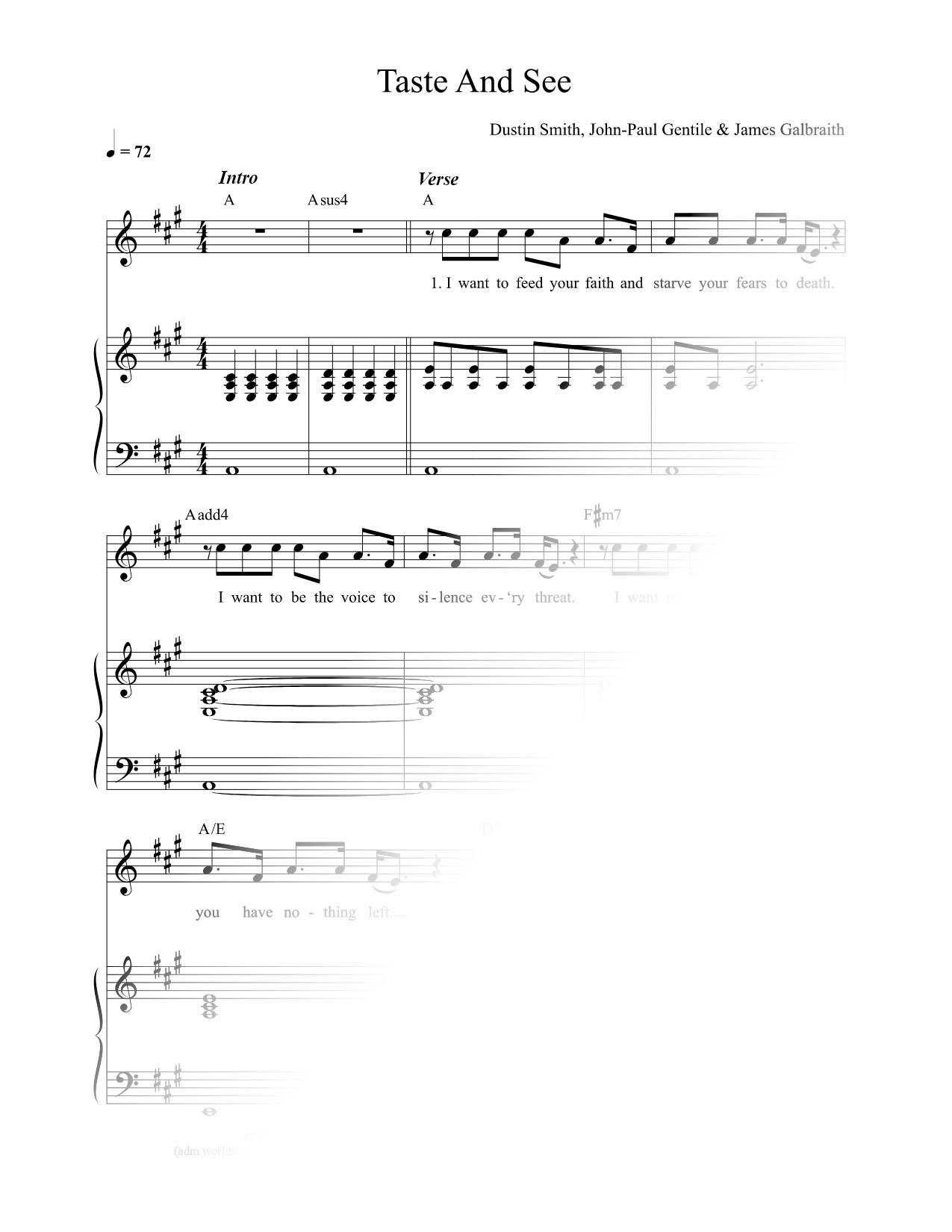 Taste and See