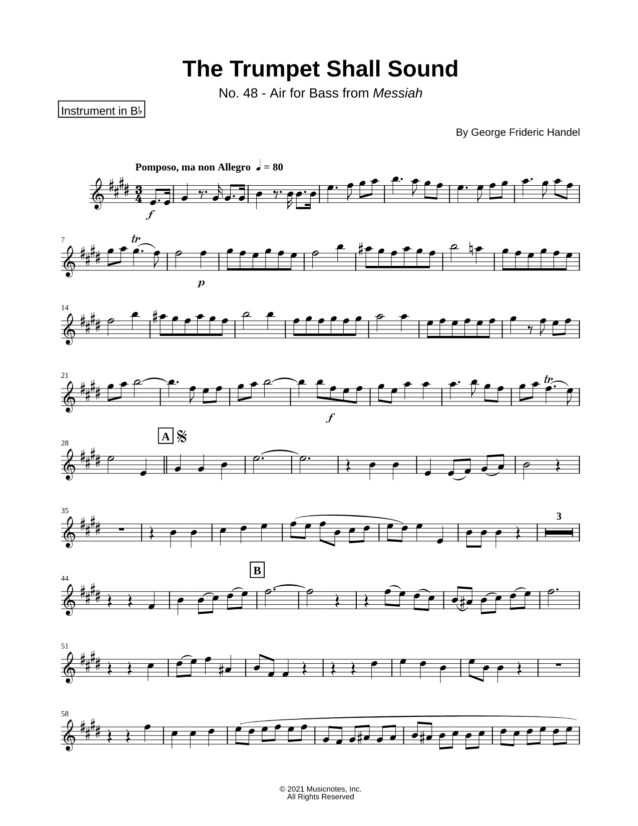 The Trumpet Shall Sound - Bb Instrument