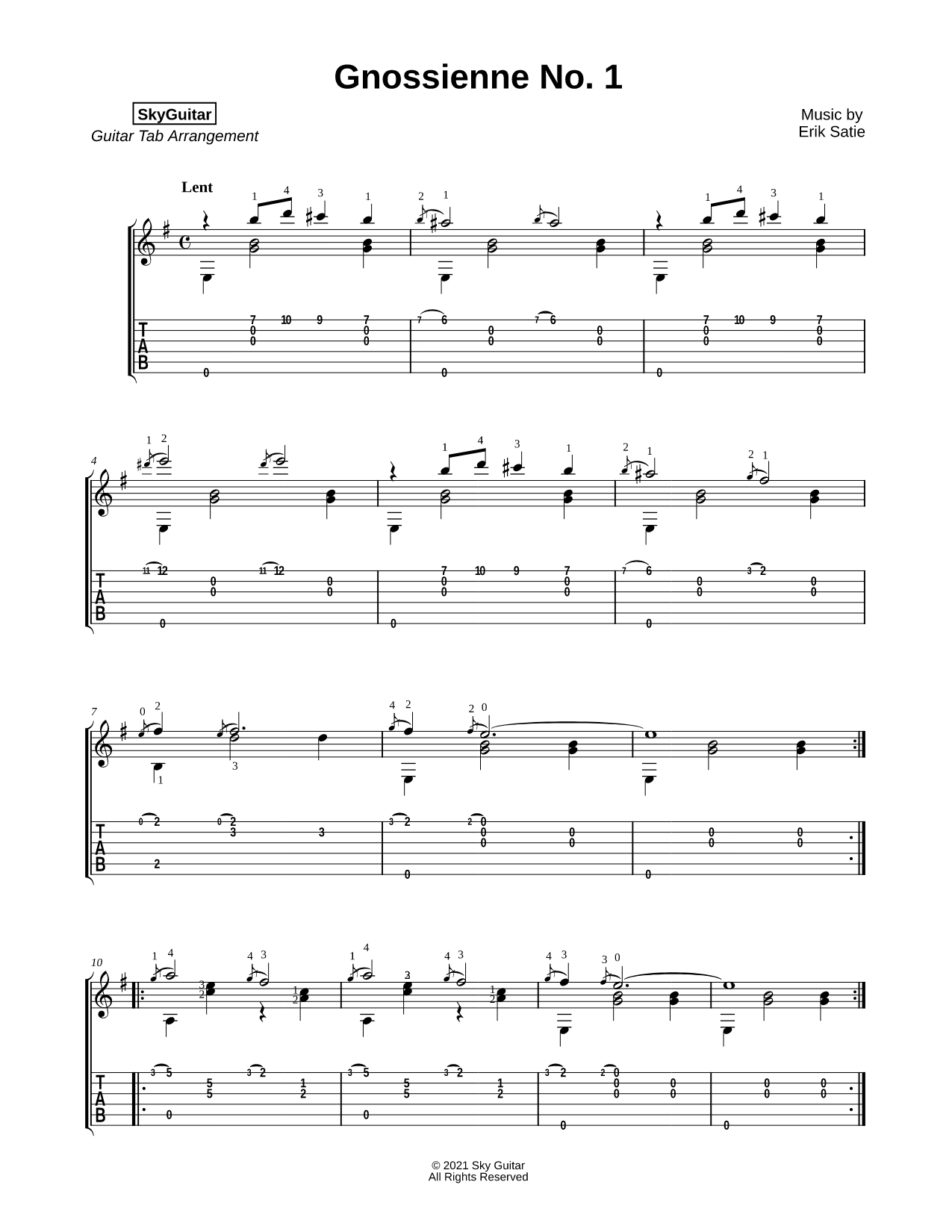 Gnossienne No. 1