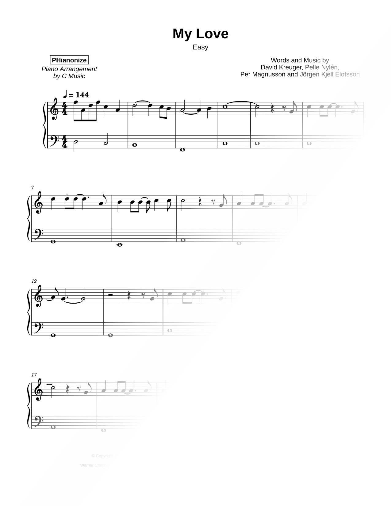 My Love [easy]
