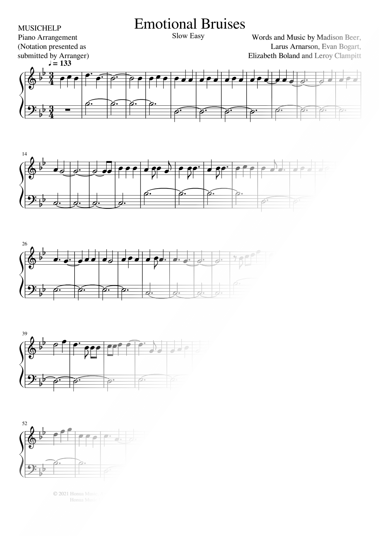 Emotional Bruises [slow easy]
