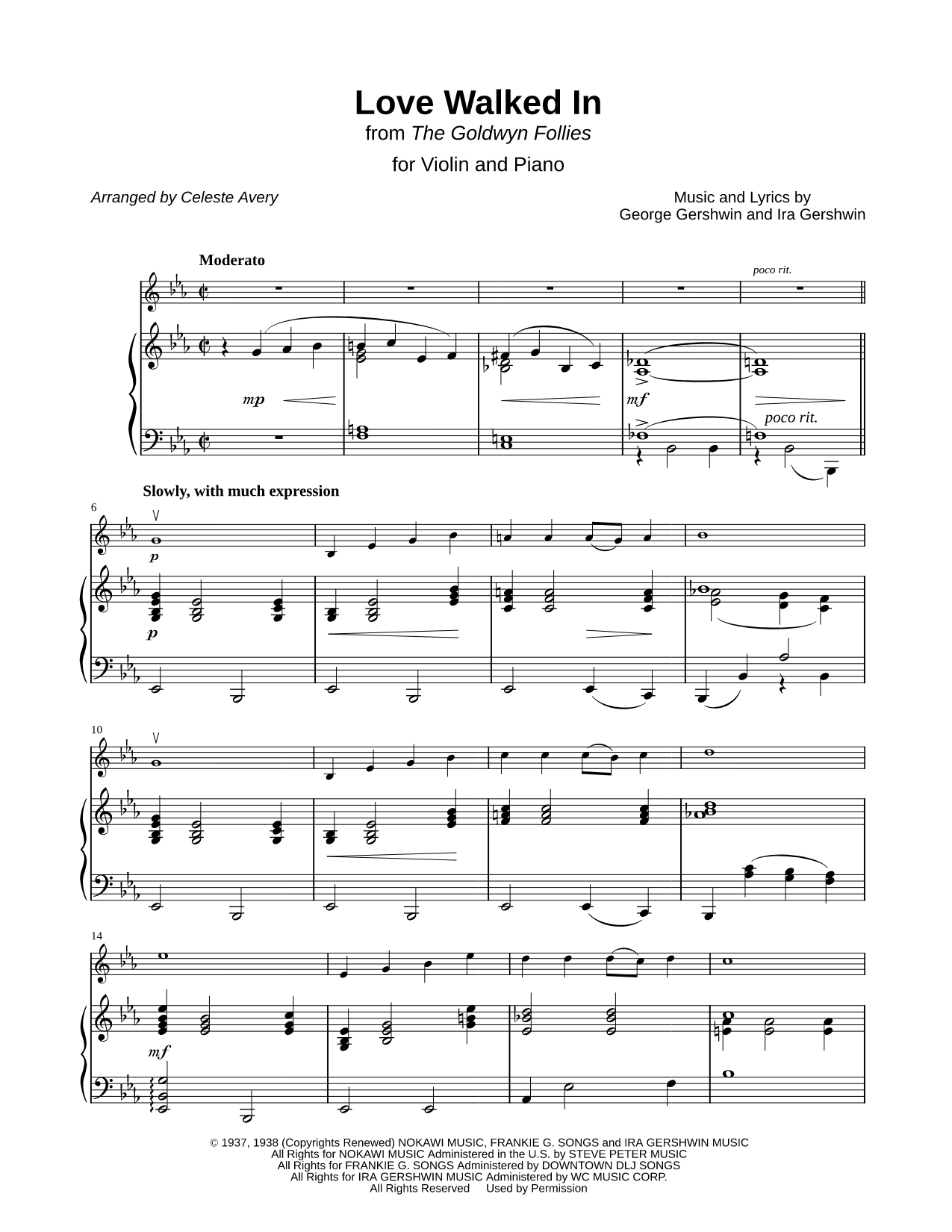 Love Walked In - VIolin & Piano