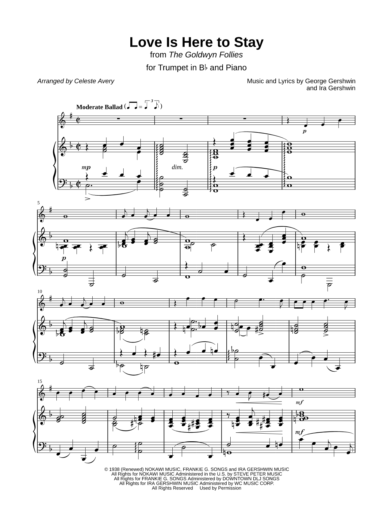 Love Is Here to Stay - Trumpet & Piano