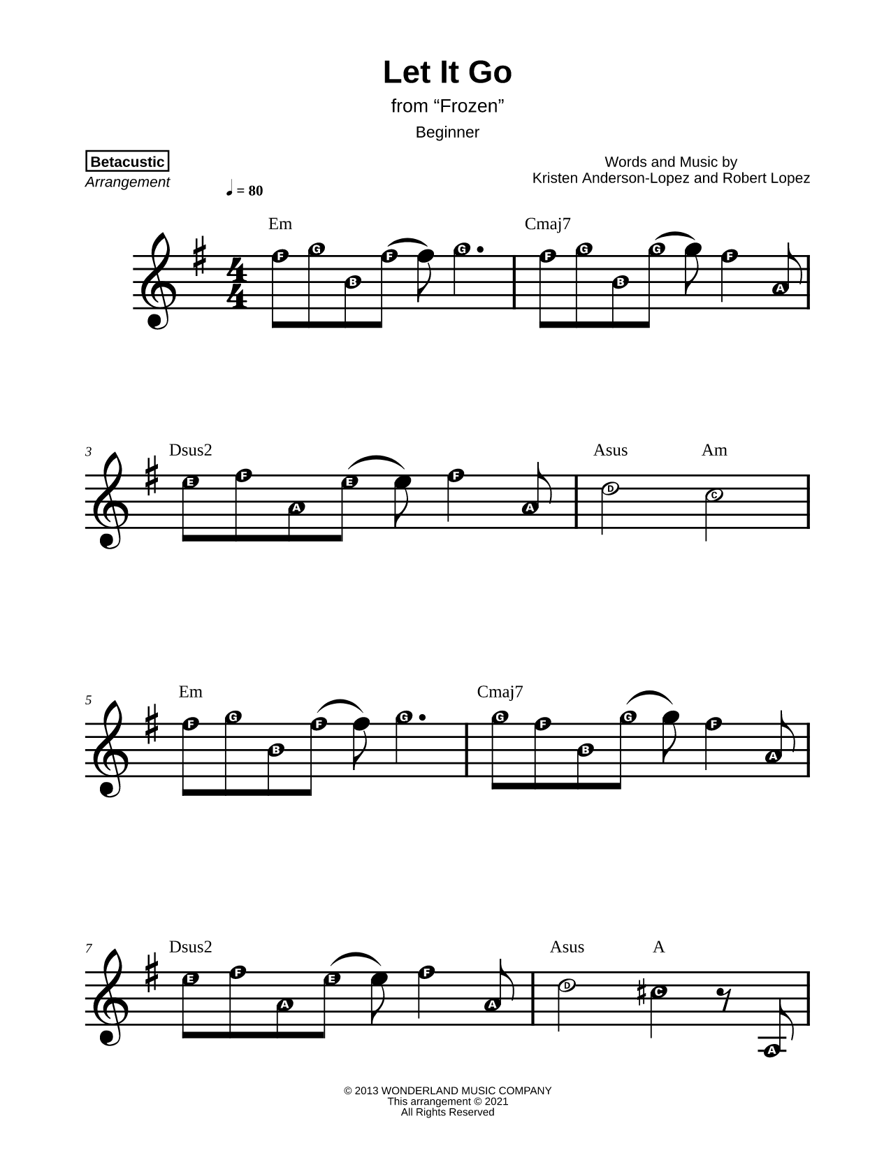 Let It Go [beginner]