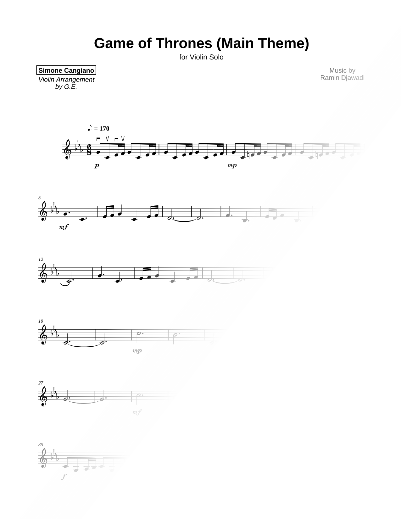 Game of Thrones (Main Theme)
