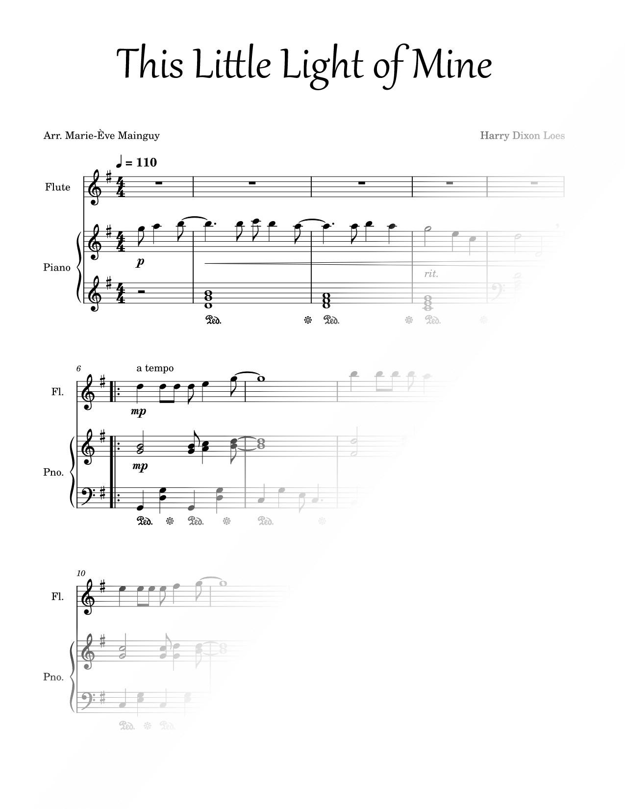 This Little Light of Mine - Flute & Piano
