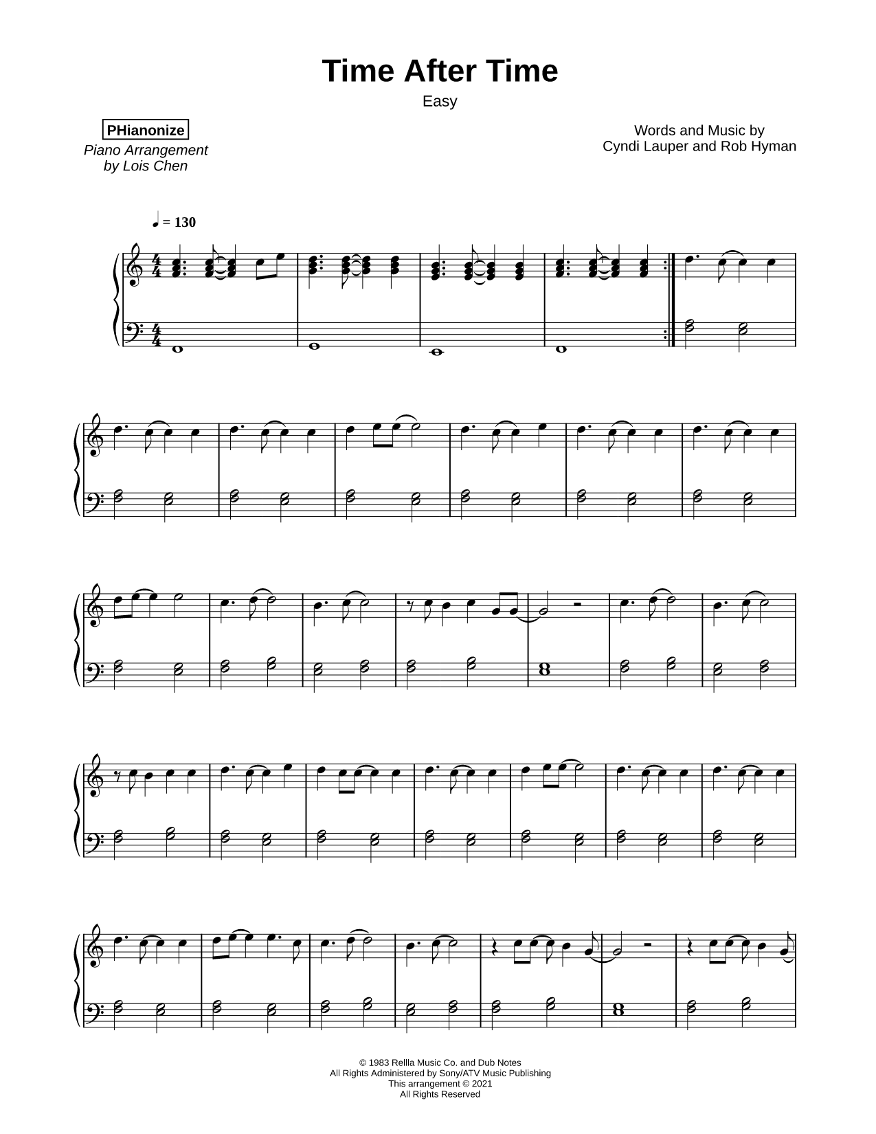 Time After Time [easy]