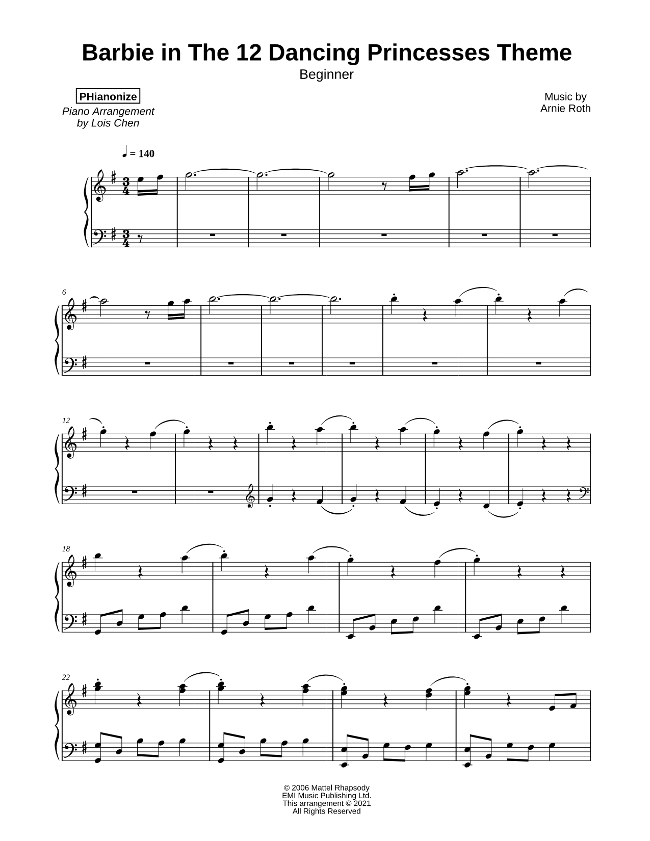 Barbie in the 12 Dancing Princesses Theme [beginner]