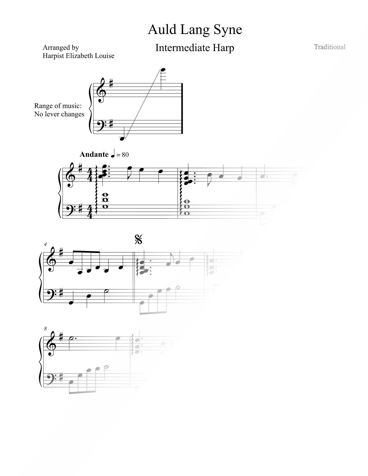 Auld Lang Syne [intermediate]