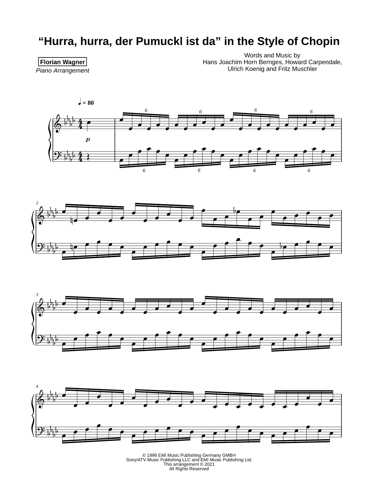 Hurra, Hurra, der Pumuckl ist da in the Style of Chopin