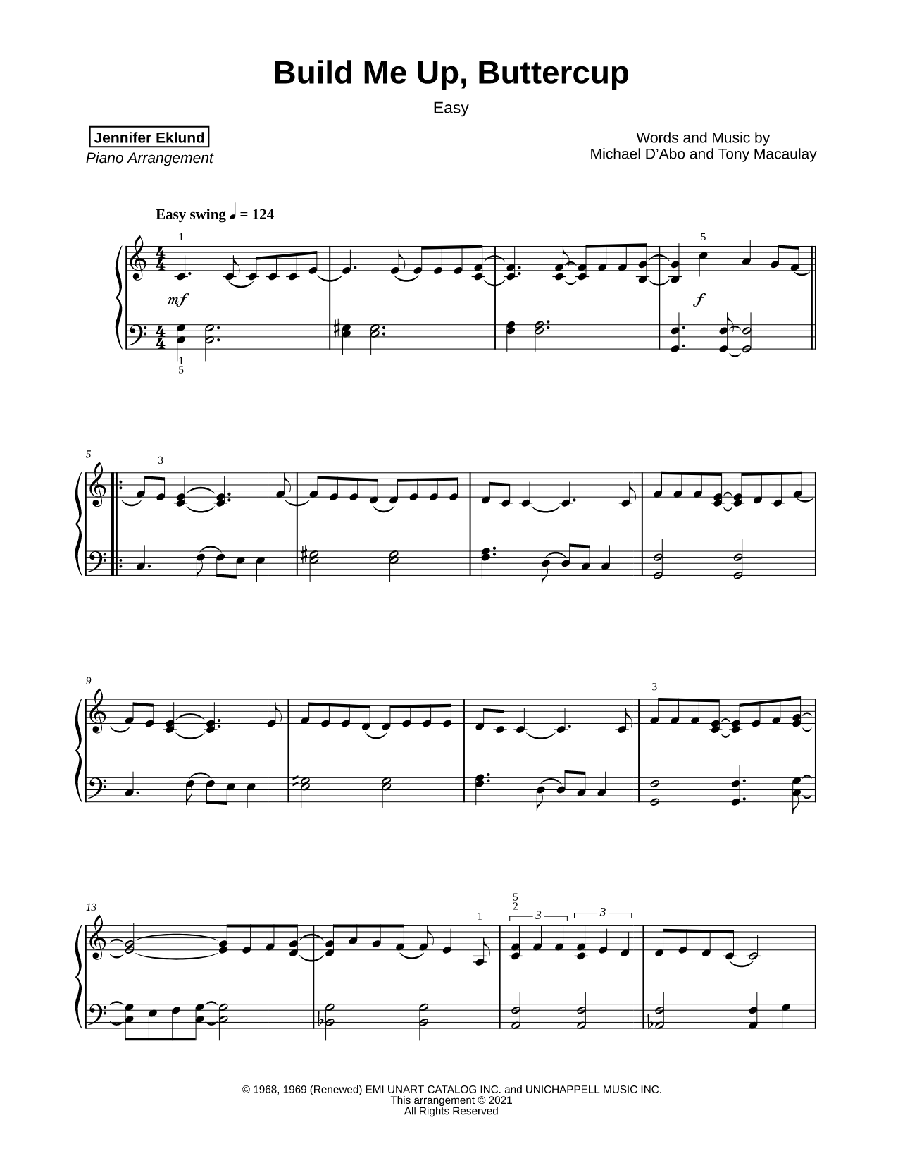 Build Me Up Buttercup [easy]