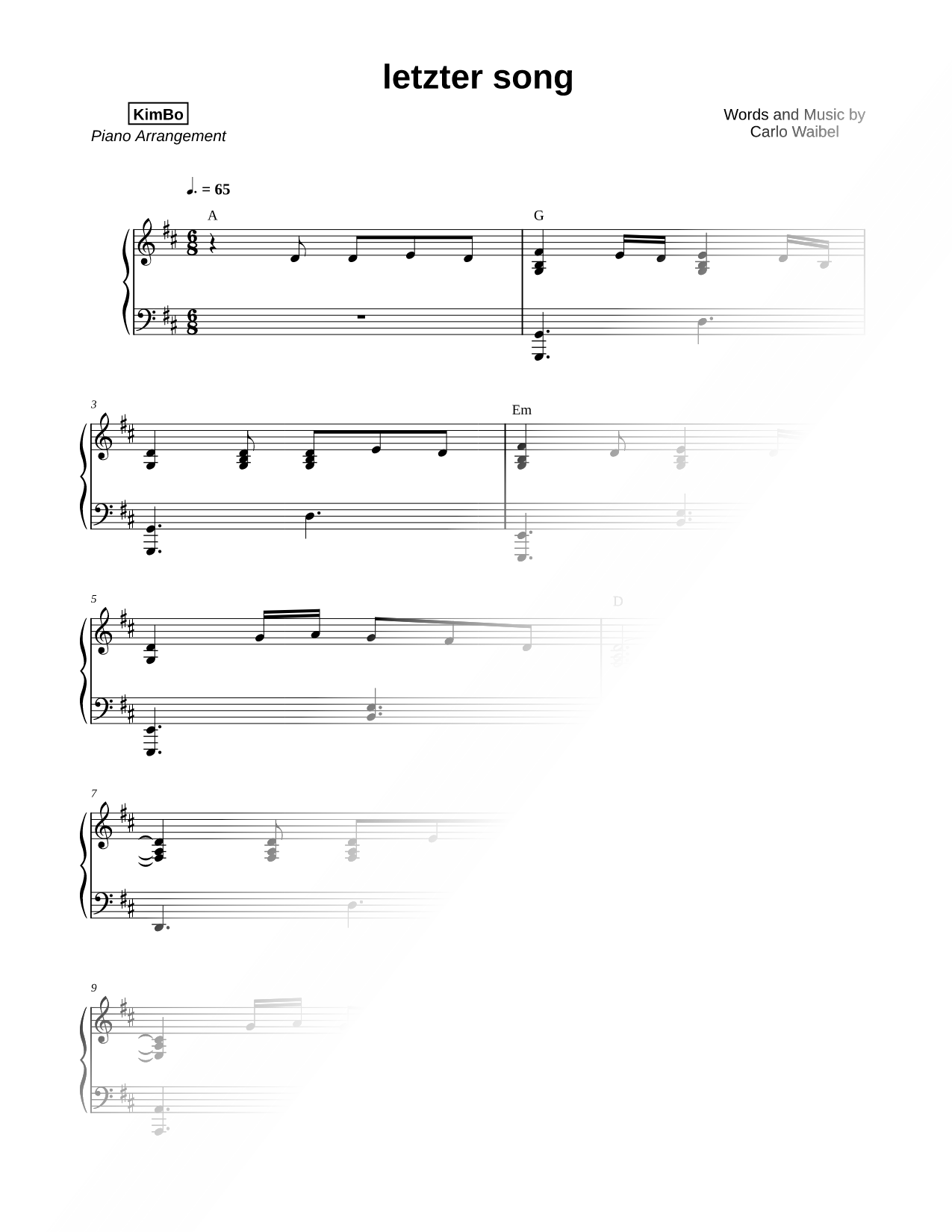 letzter song
