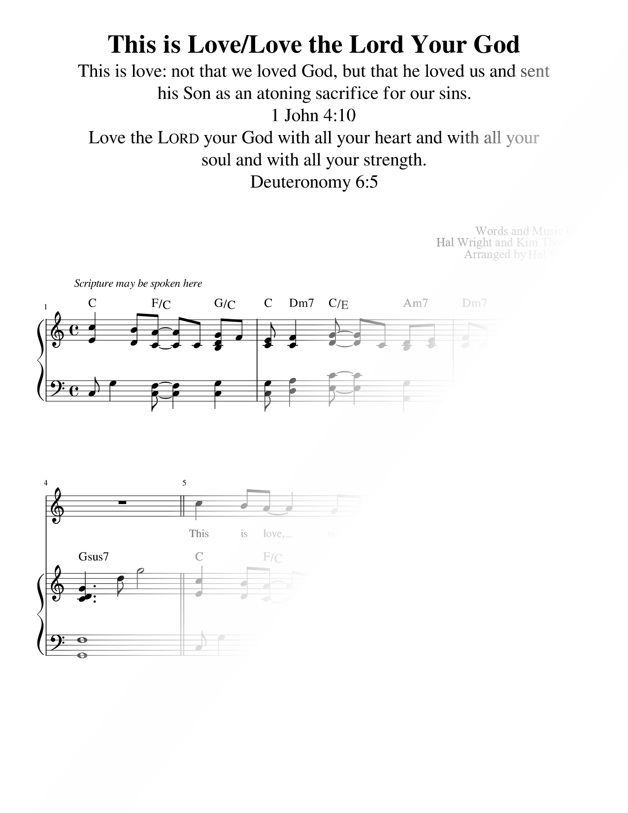 This Is Love / Love the Lord Your God