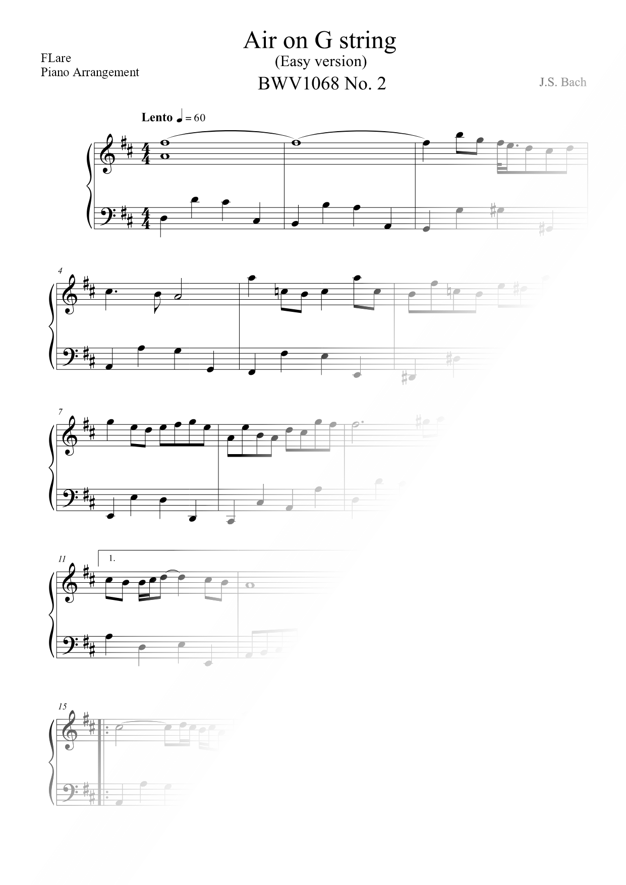 Air on the G String [easy]