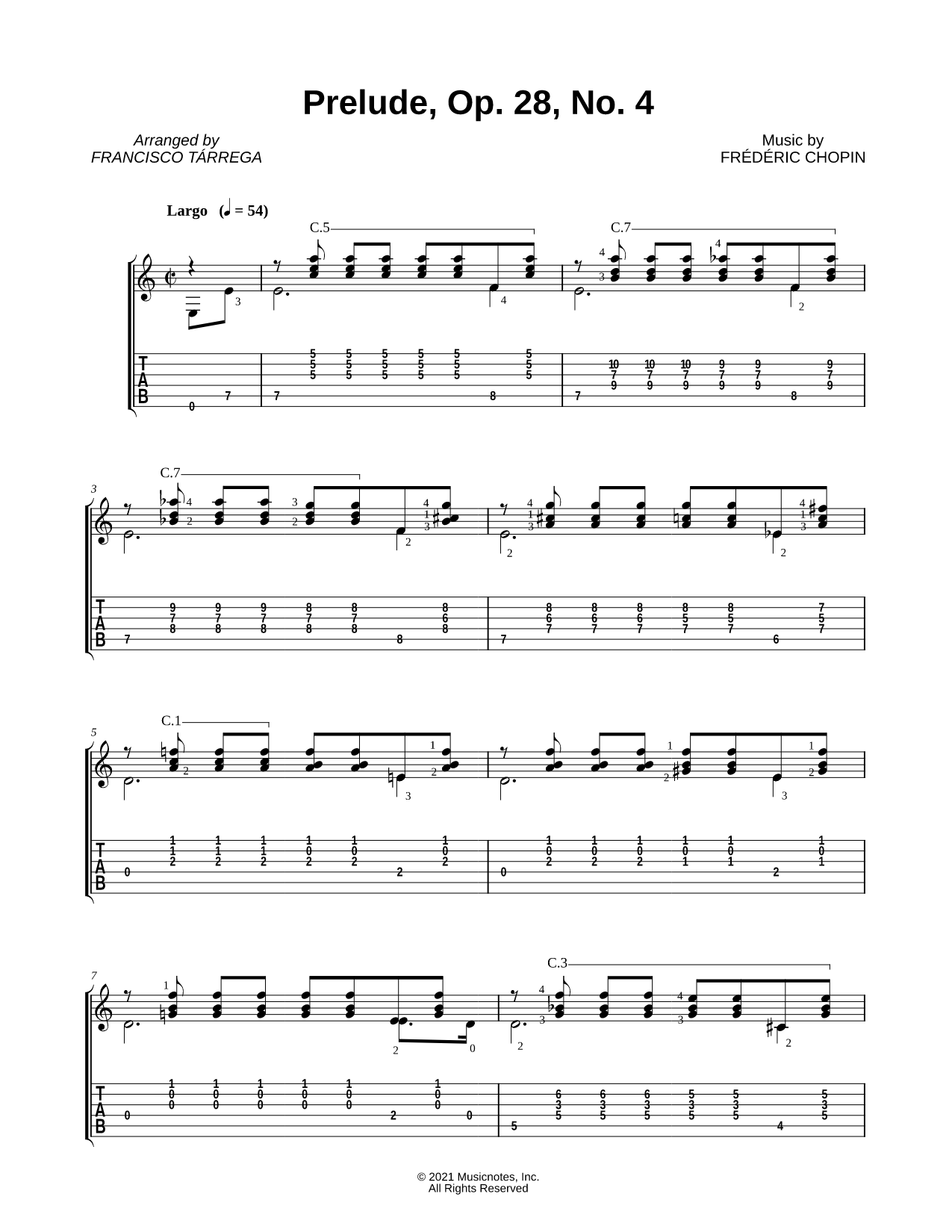 Prelude, Op. 28, No. 4