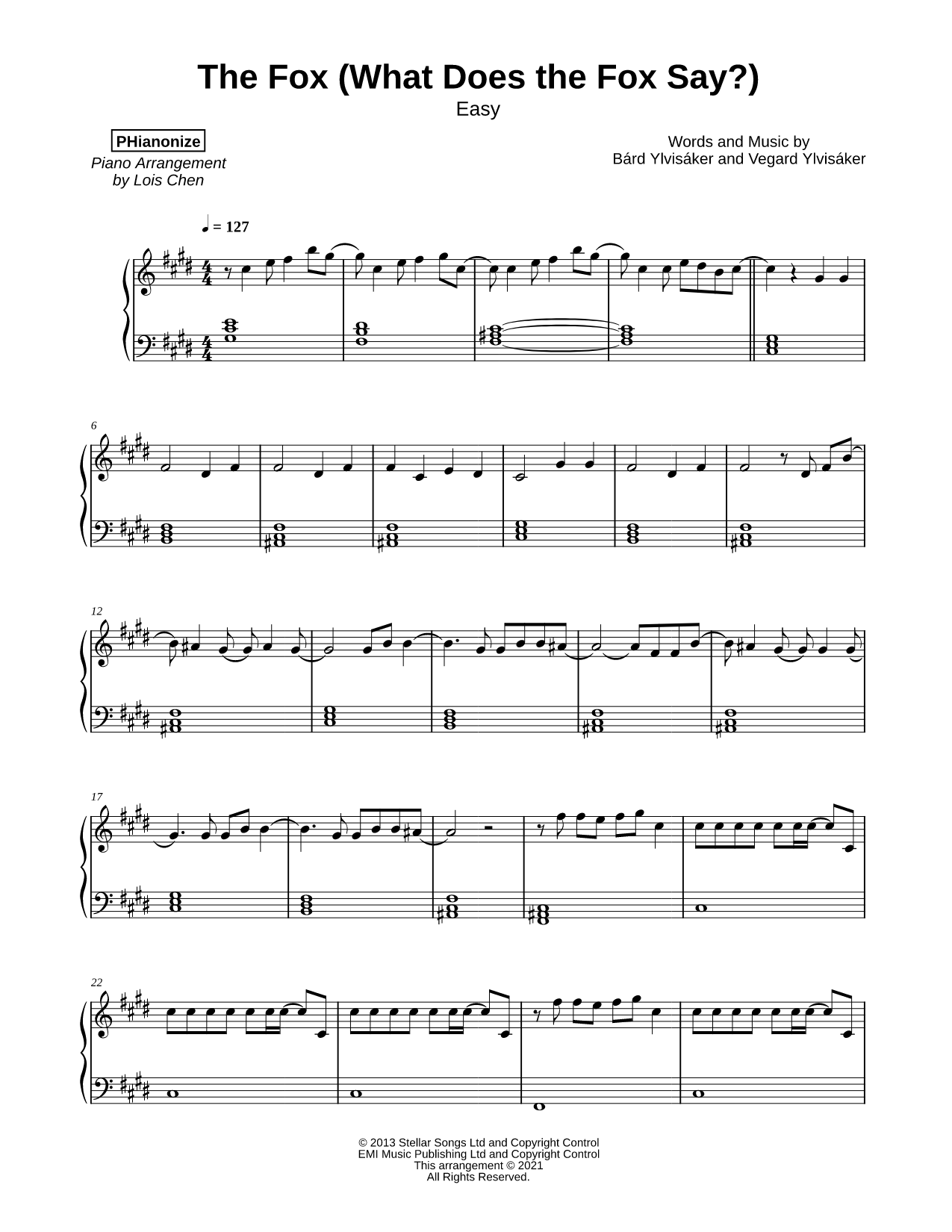 The Fox (What Does the Fox Say?) [easy]