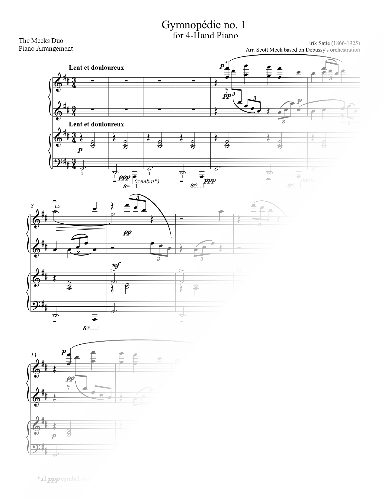 Gymnopédie No. 1