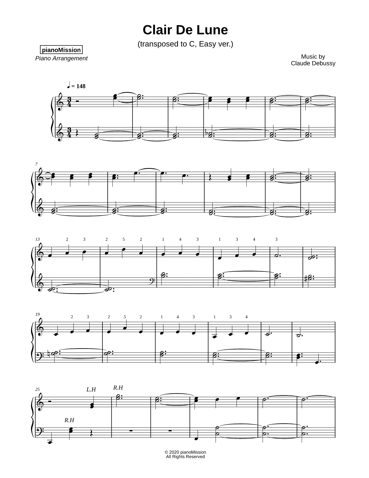 Clair de lune [easy]