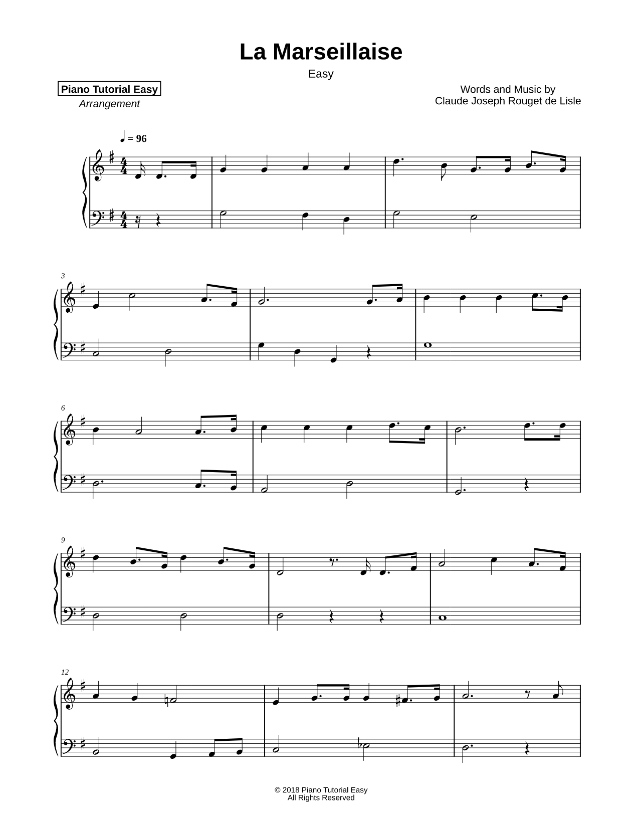 La Marseillaise [easy]