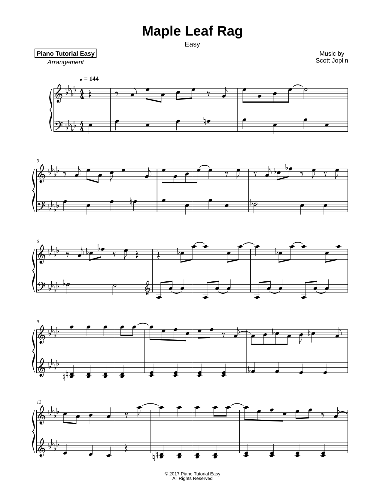 Maple Leaf Rag [easy]
