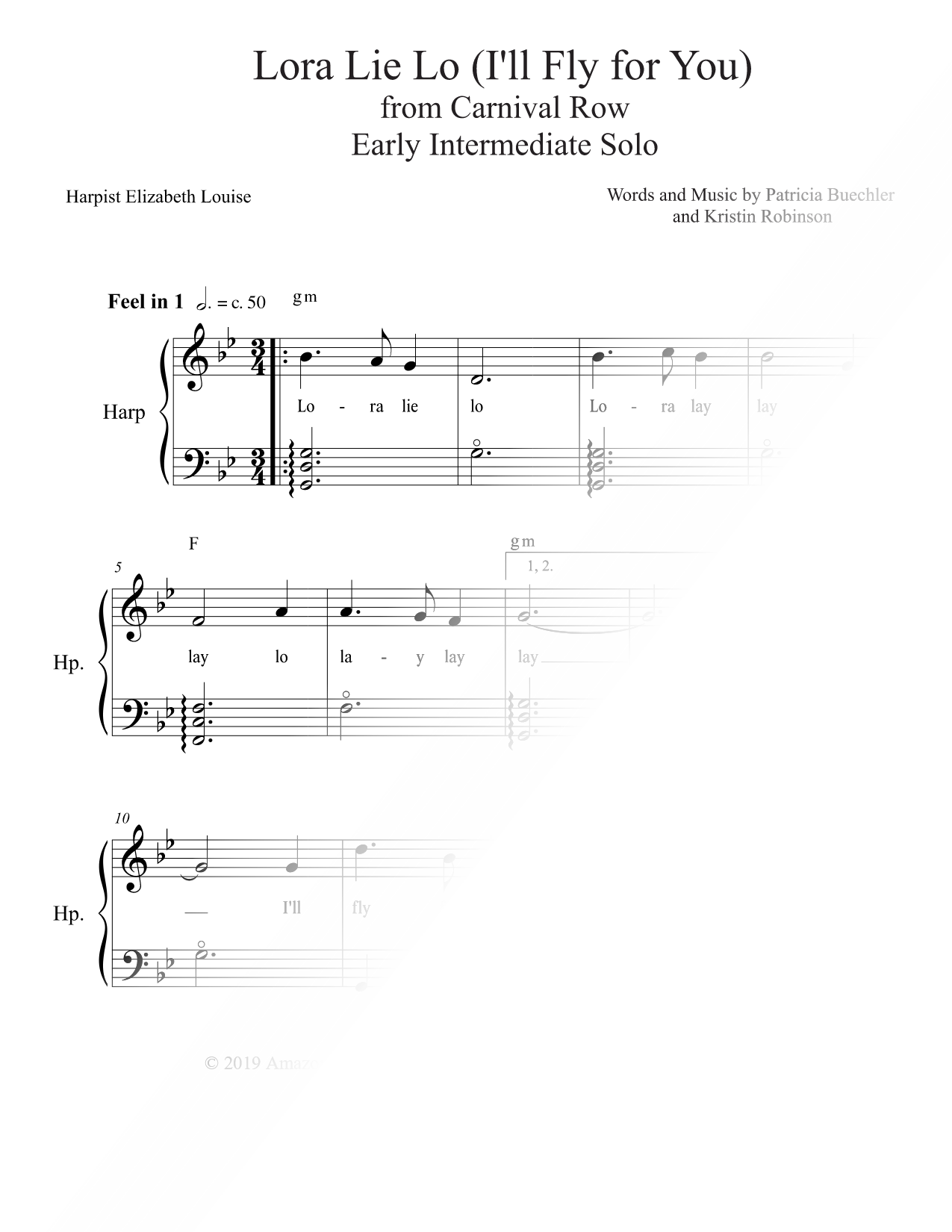 Lora Lie Lo (I'll Fly Away) [early intermediate]