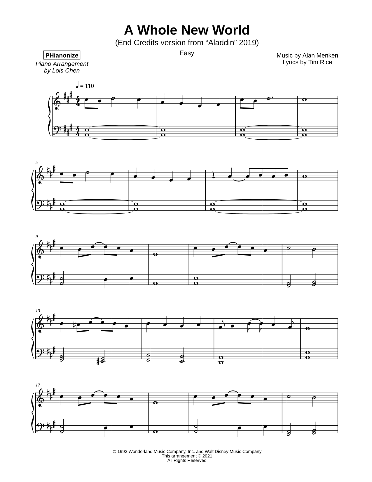A Whole New World [easy]