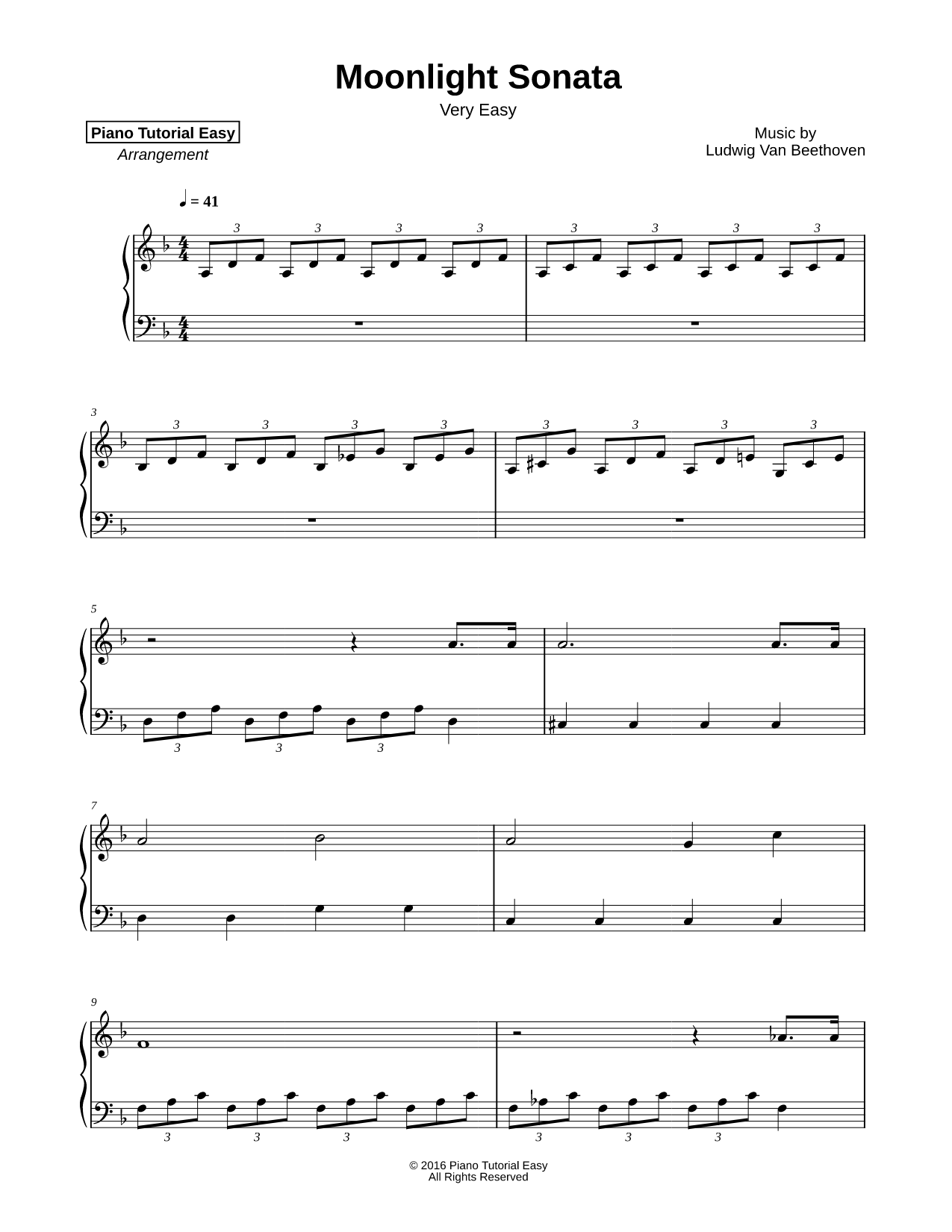 Moonlight Sonata [very easy]