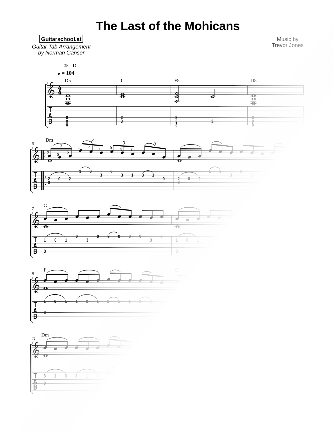 The Last of the Mohicans (Main Theme)