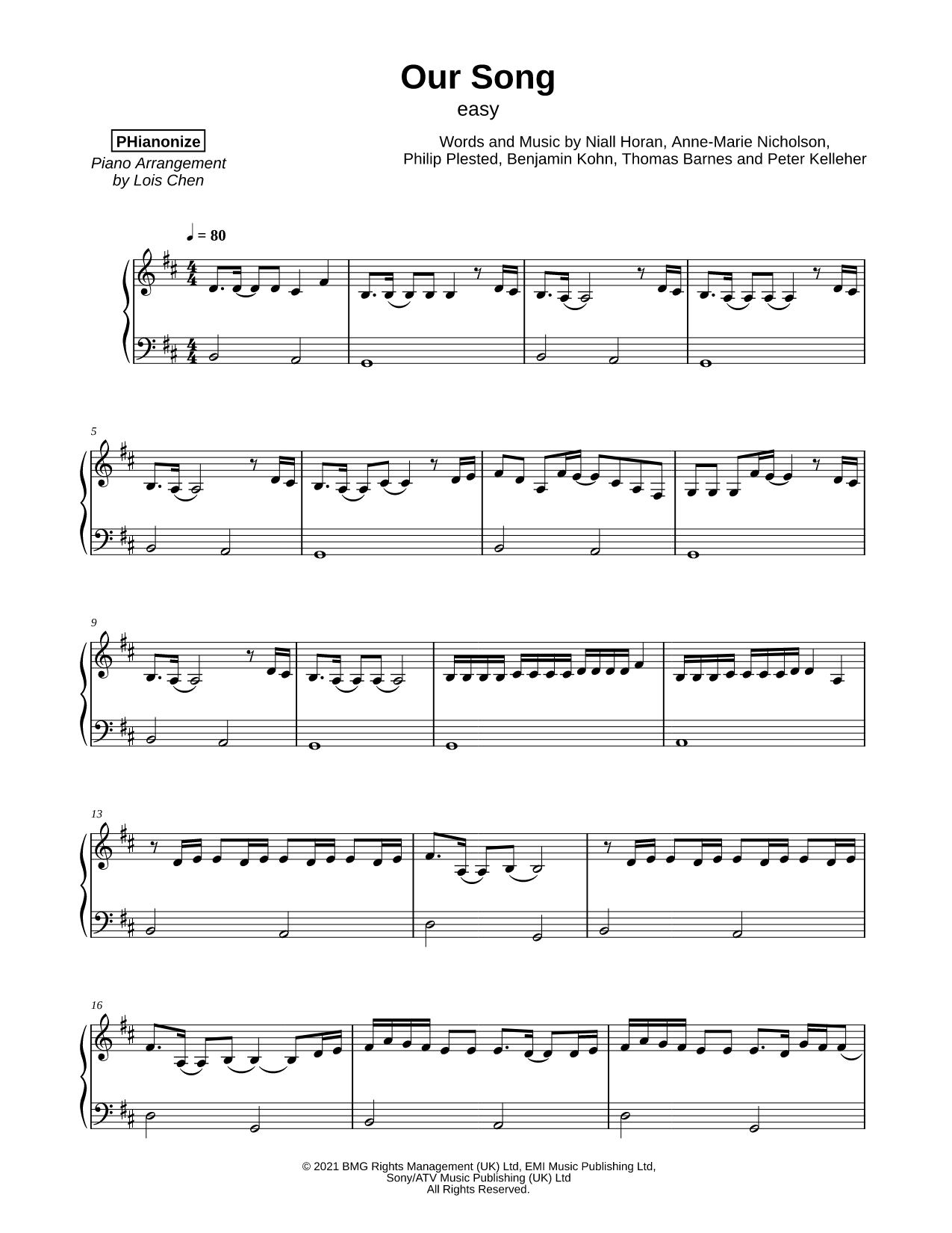 Our Song [easy]