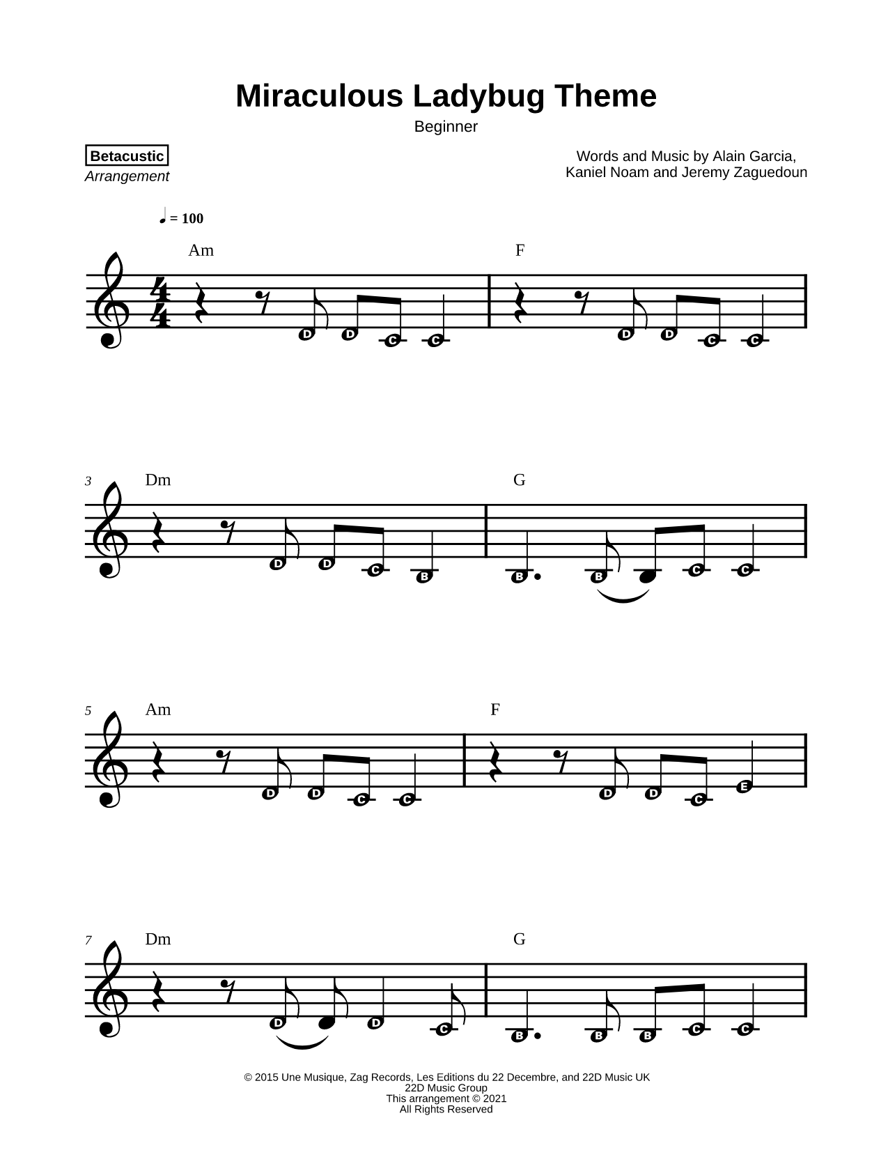 Miraculous Ladybug Theme [beginner]