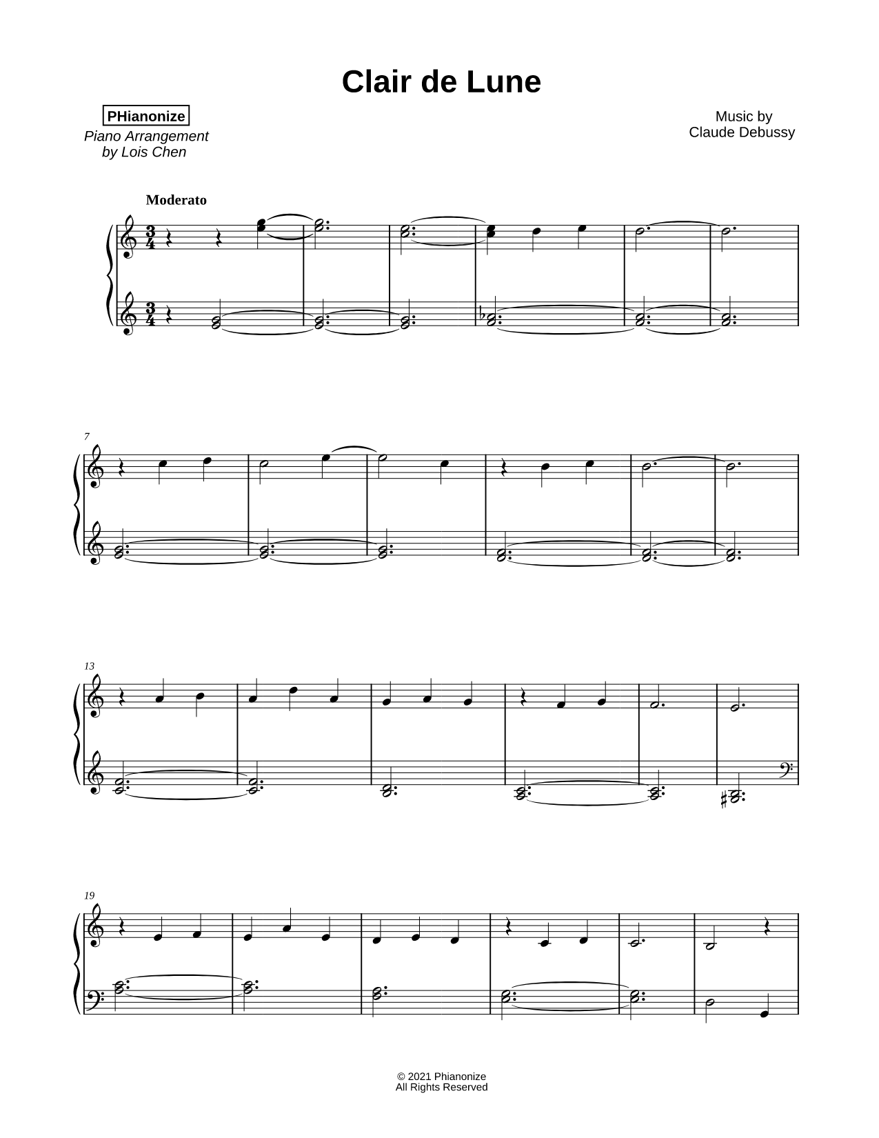 Clair de lune [easy]
