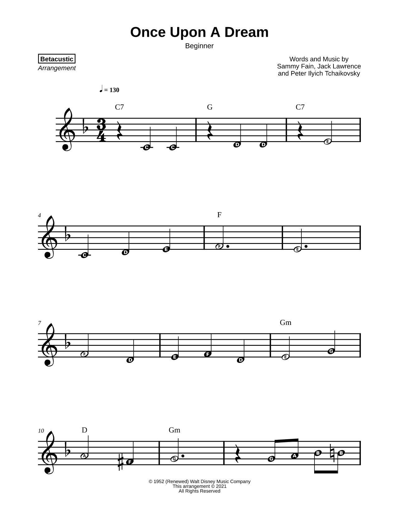 Once Upon a Dream [beginner]