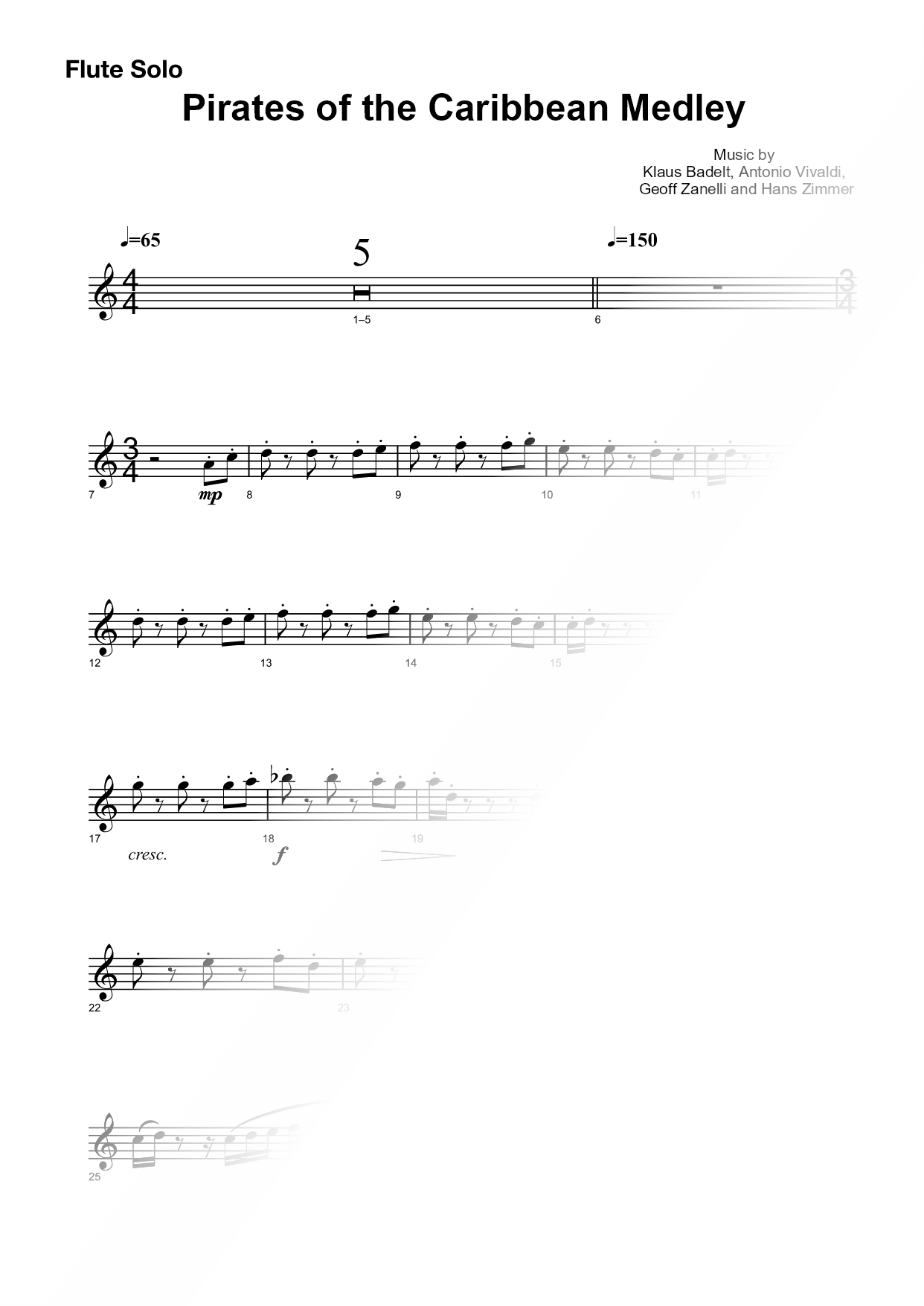 Pirates of the Caribbean Medley