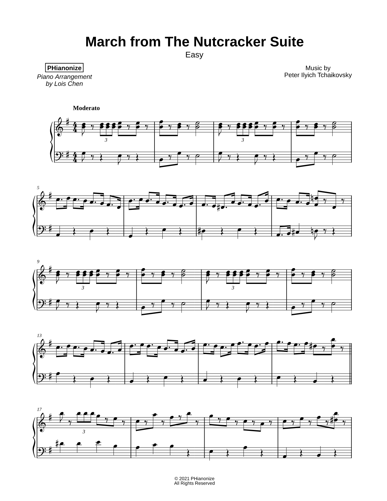 March from The Nutcracker Suite [easy]