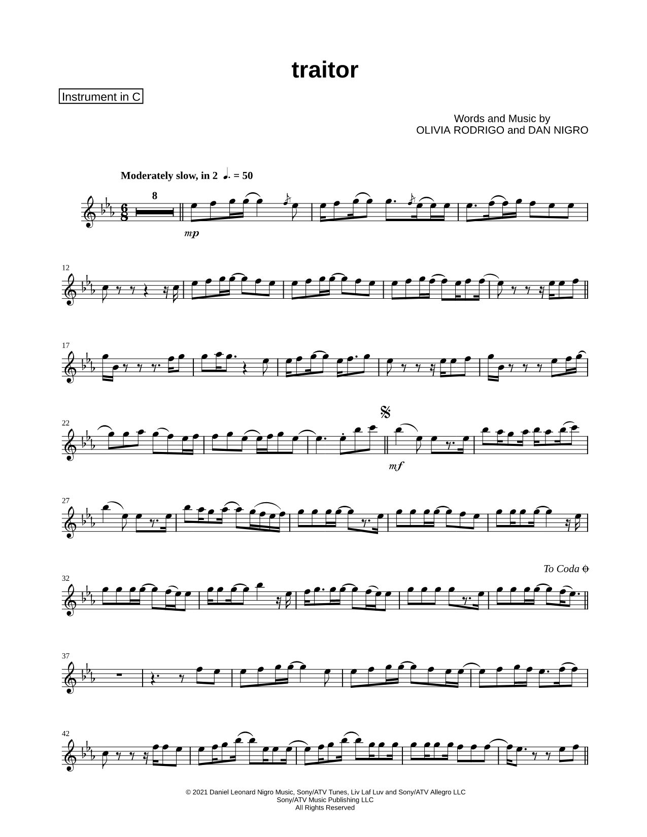 traitor - C Instrument