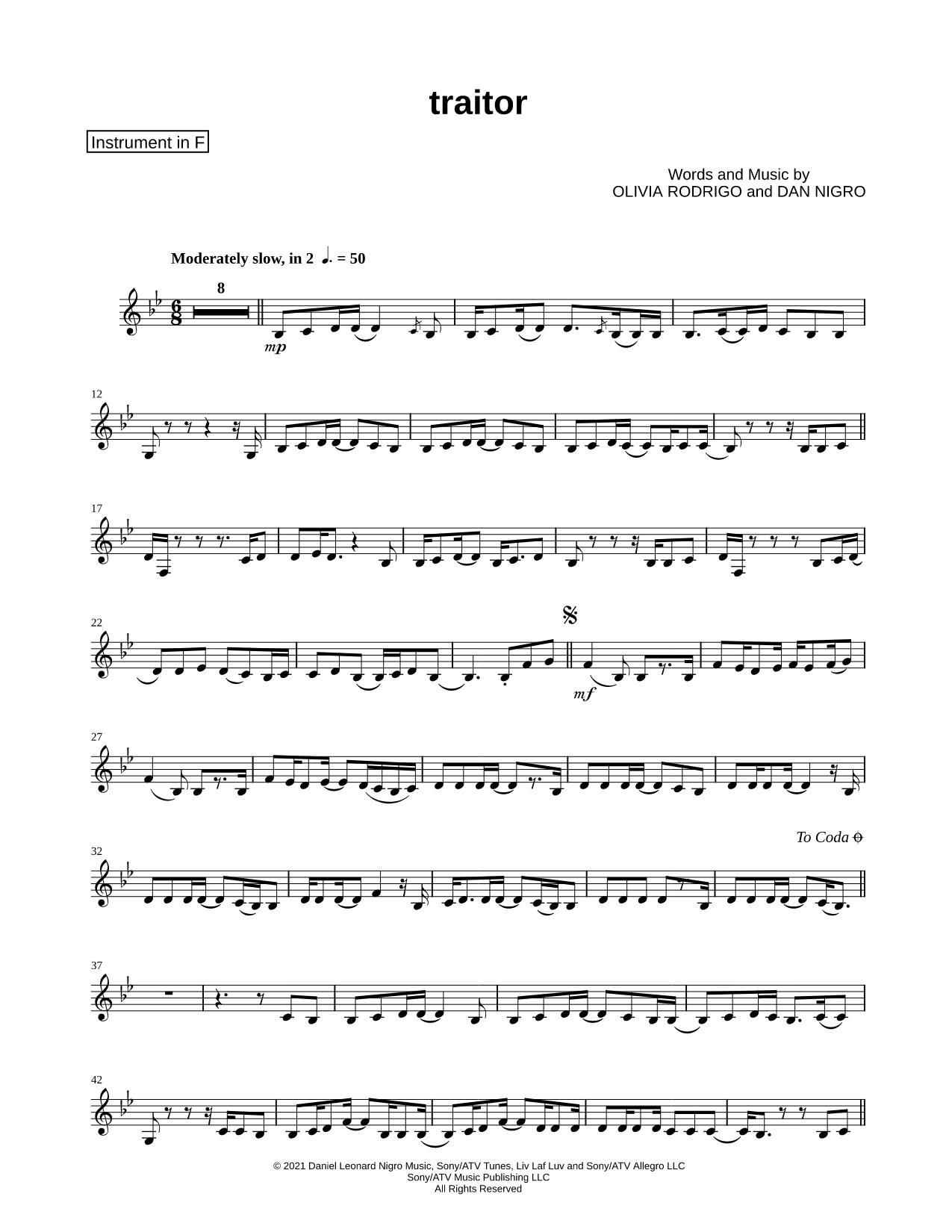 traitor - F Instrument