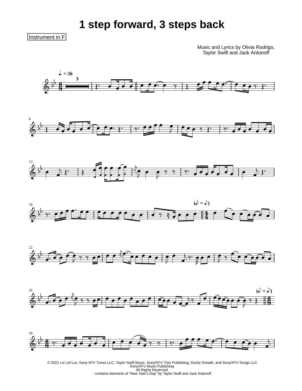 1 step forward, 3 steps back - F Instrument