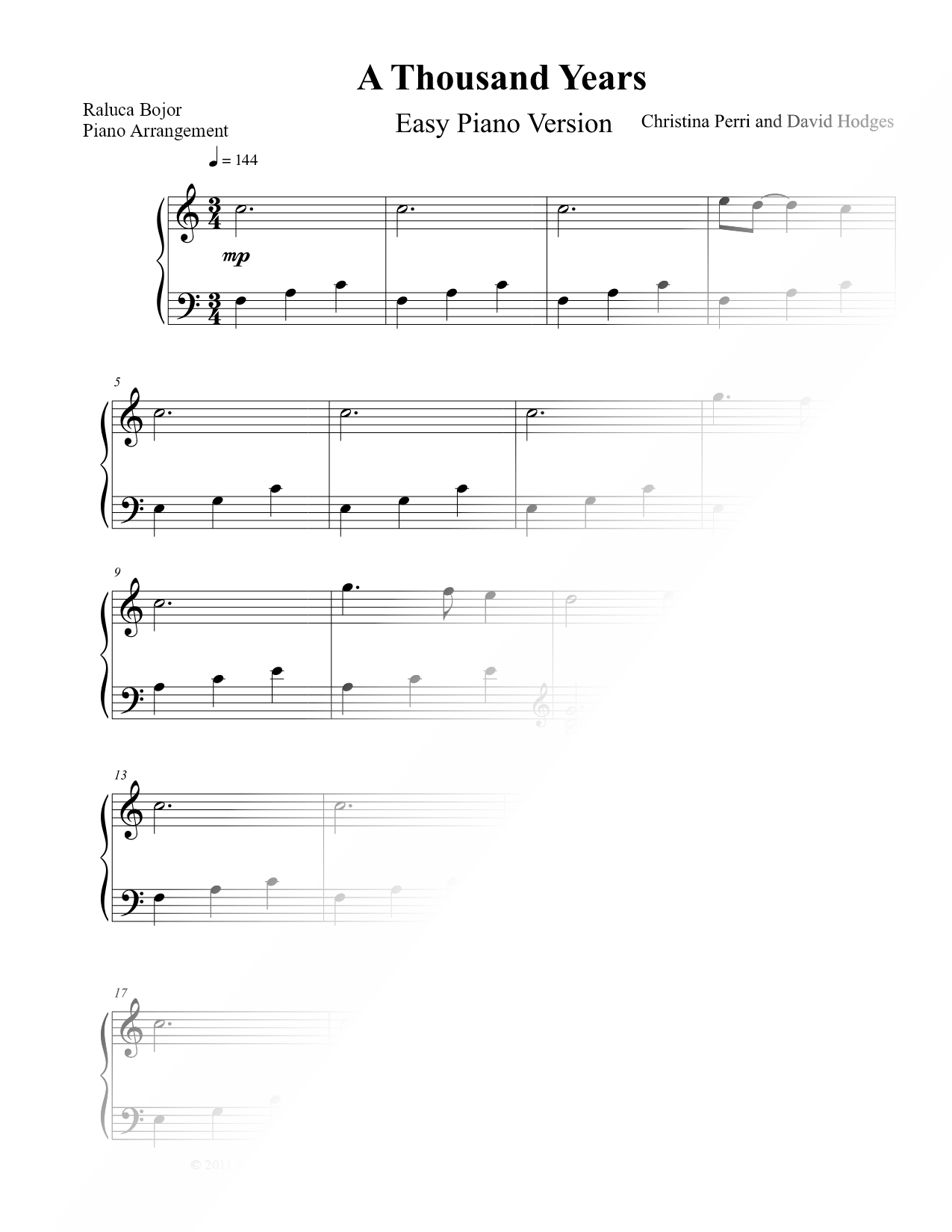 A Thousand Years [easy]