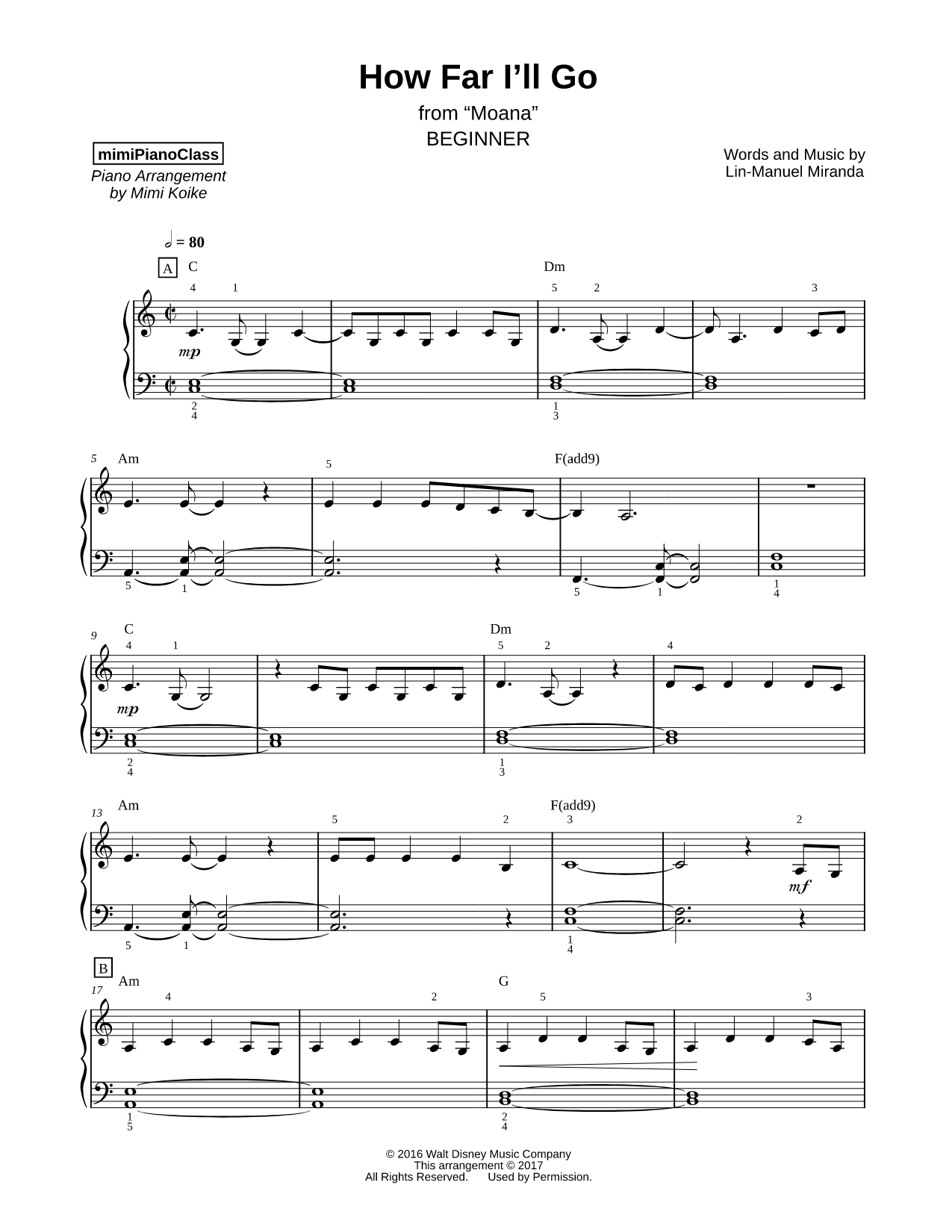 How Far I'll Go [beginner]