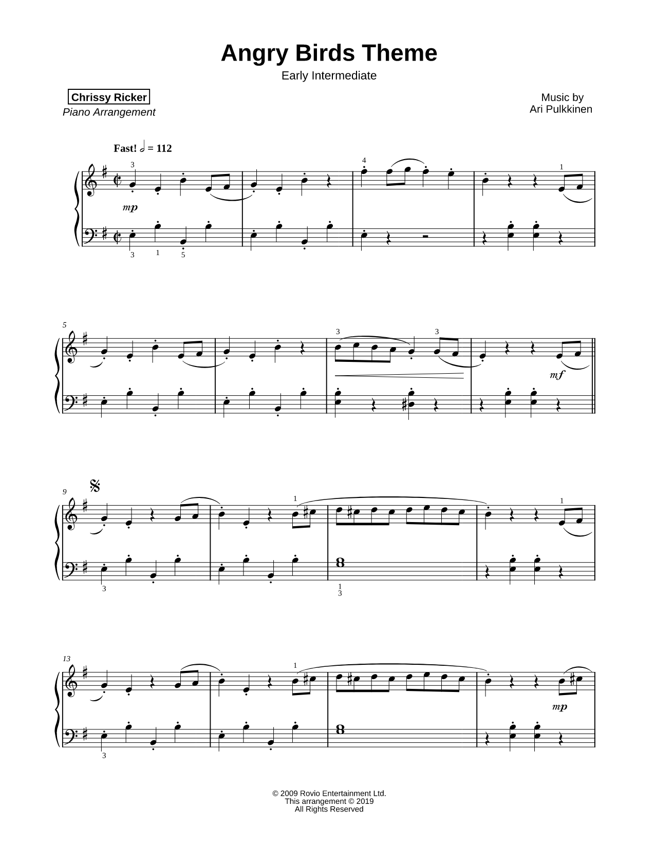 Angry Birds Theme [early intermediate]