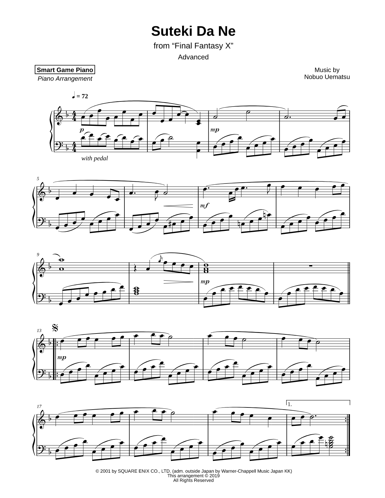Final Fantasy X Sheet Music | Musicnotes