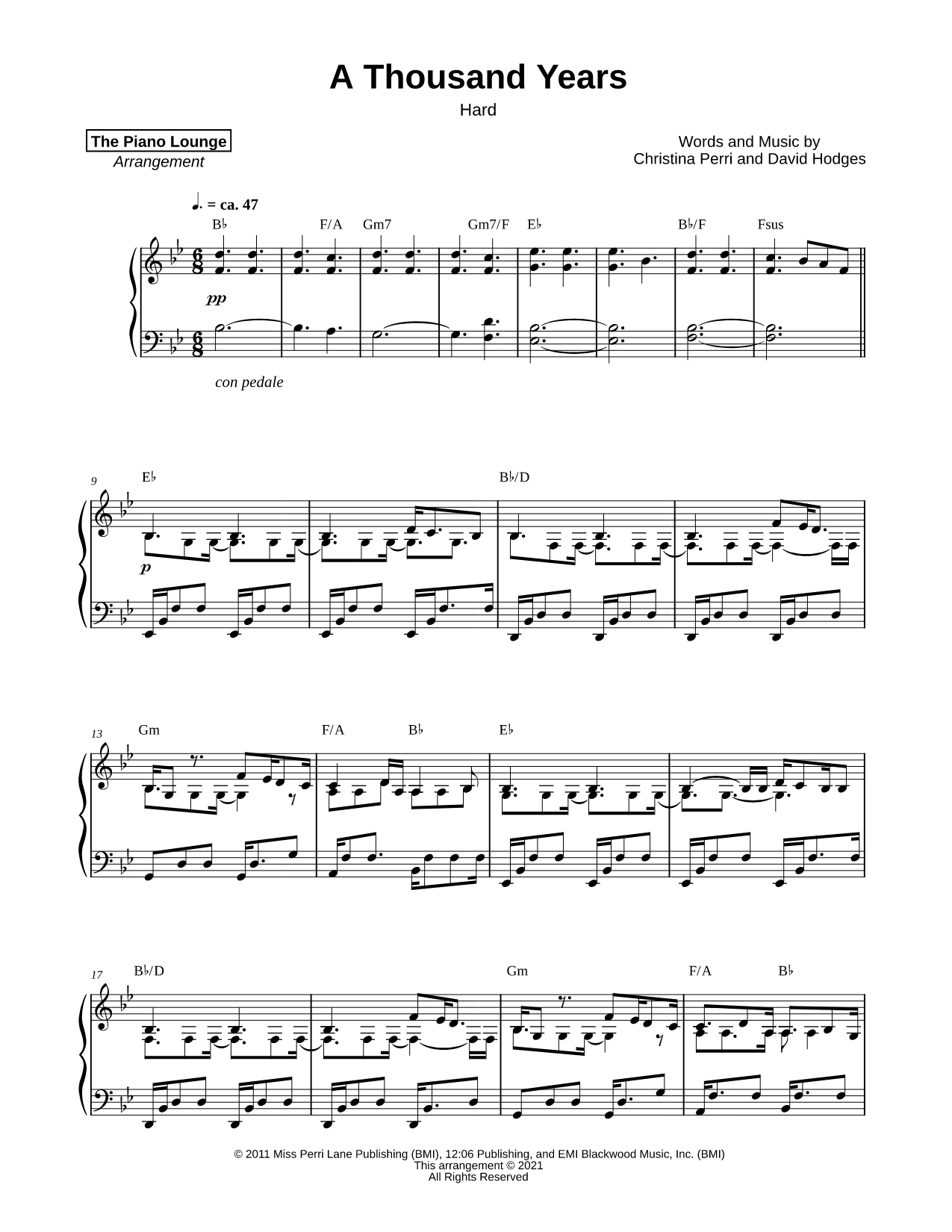 A Thousand Years [hard]