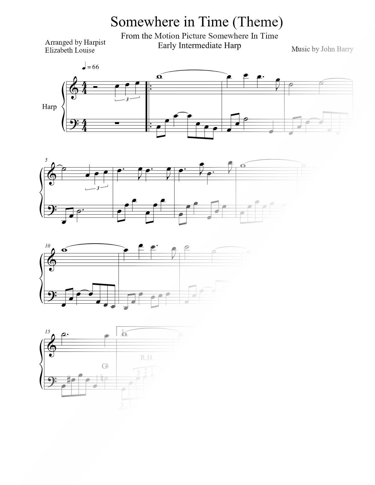 Somewhere in Time (Theme) [early intermediate]
